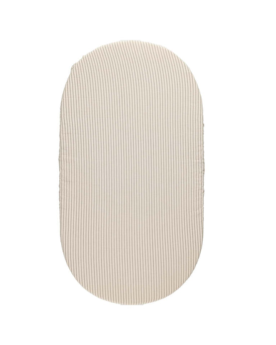 Little quincy mae home bassinet crib sheet in basil stripe