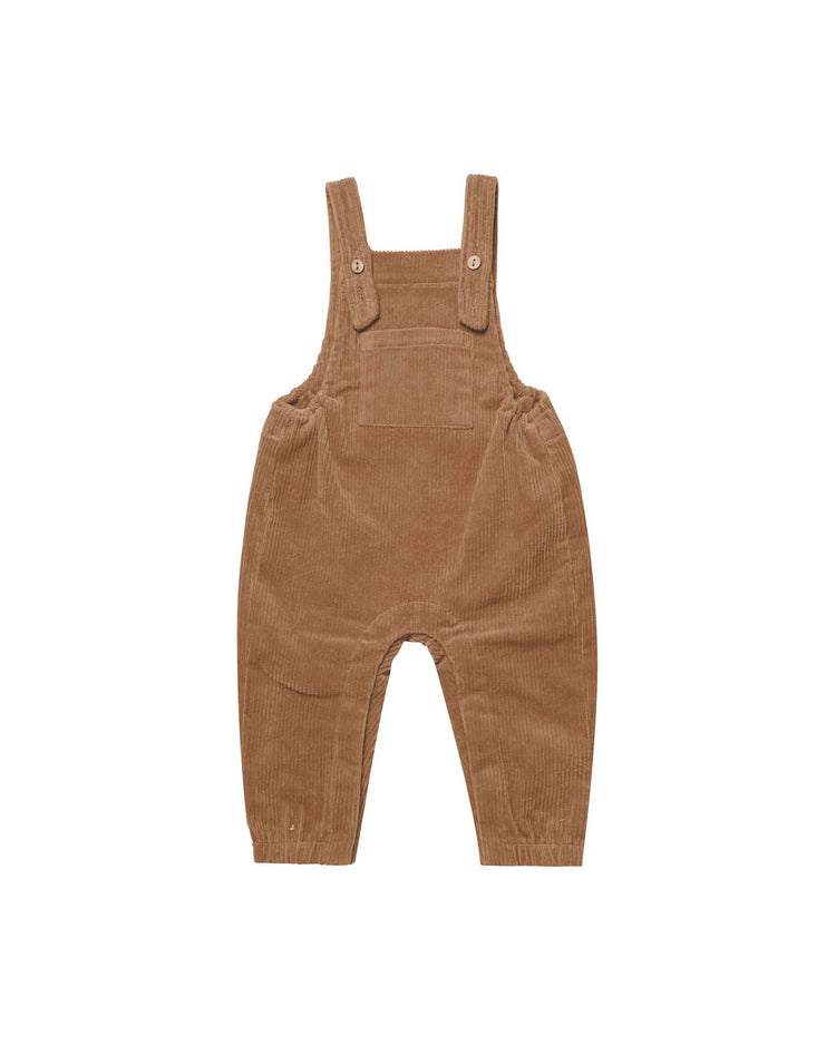 Little quincy mae BABY corduroy baby overalls in cinnamon