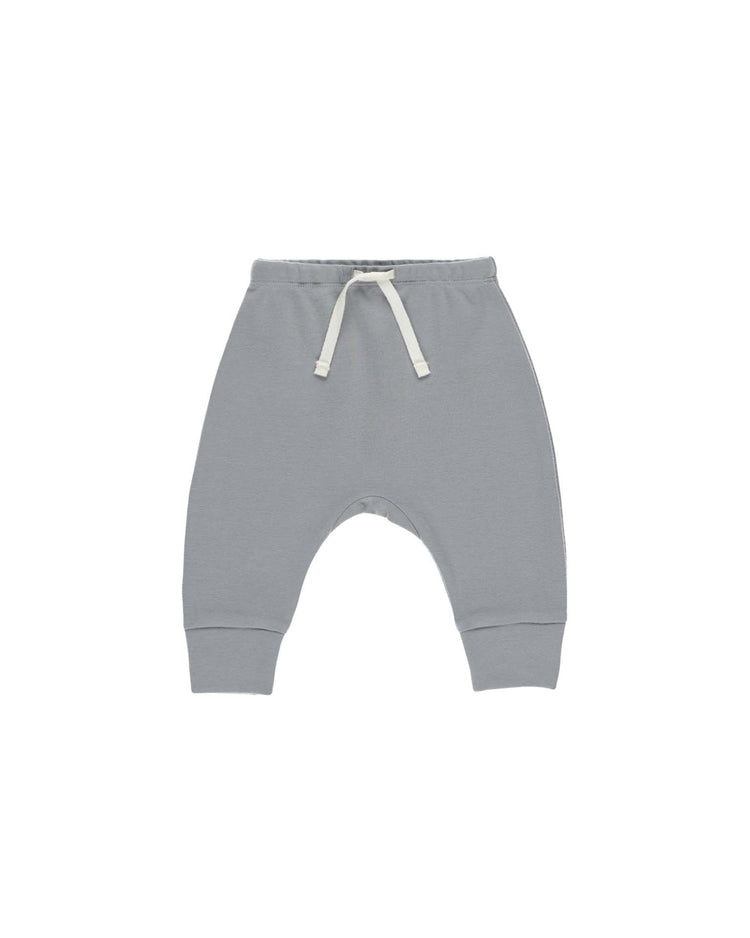 Little quincy mae baby drawstring pant in blue