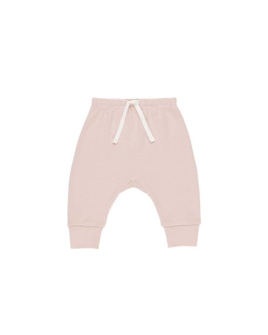 Little quincy mae baby drawstring pant in bubblegum