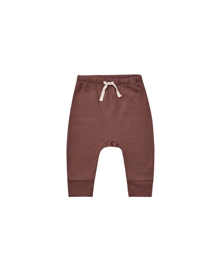 Little quincy mae BABY drawstring pant in plum