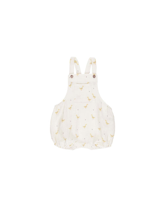 Little quincy mae baby hayes romper in geese