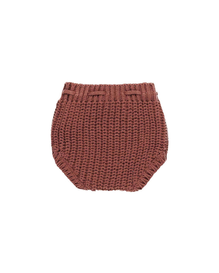 Little quincy mae baby knit tie bloomer in cranberry