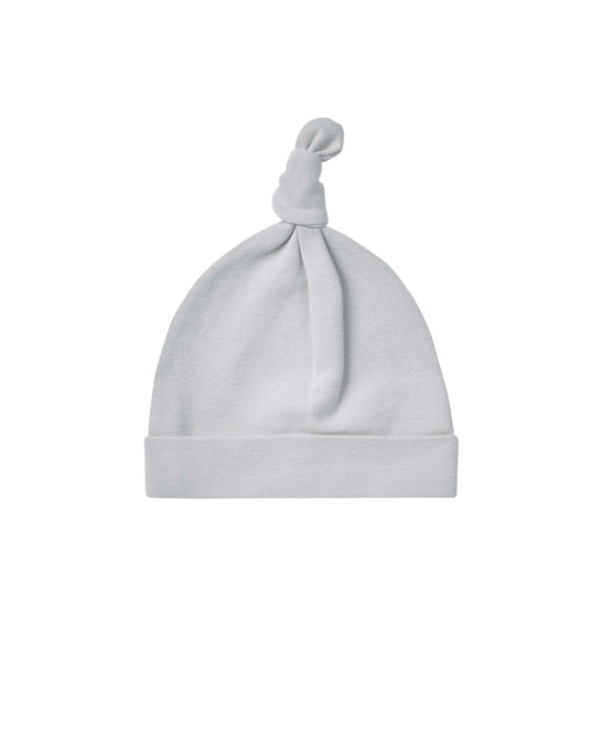 Little quincy mae accessories 0-6M knotted baby hat in cloud