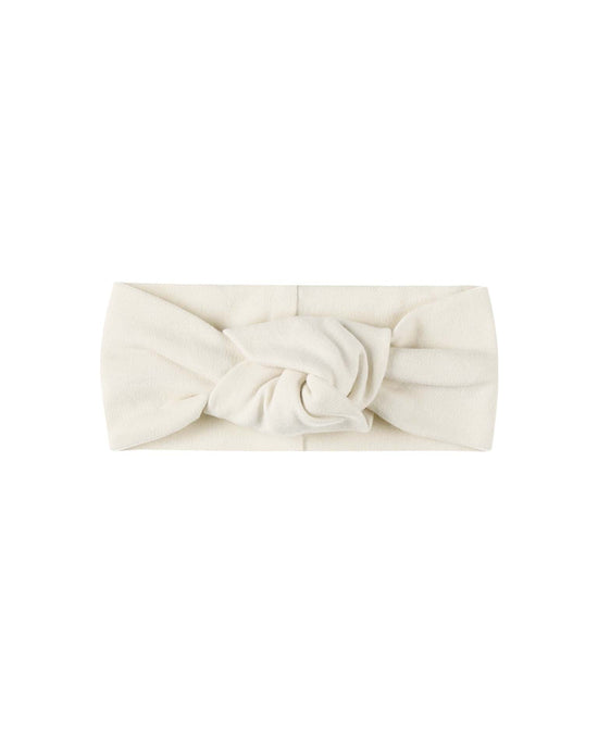 Little quincy mae baby knotted headband in natural