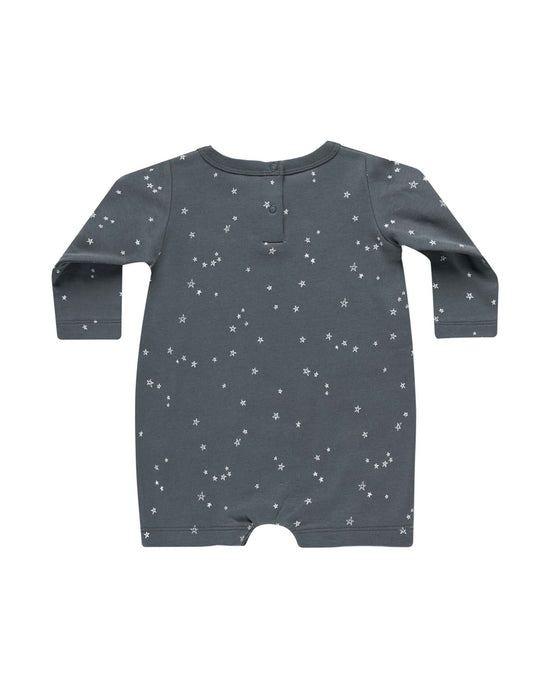 Little quincy mae baby long sleeve romper in stars