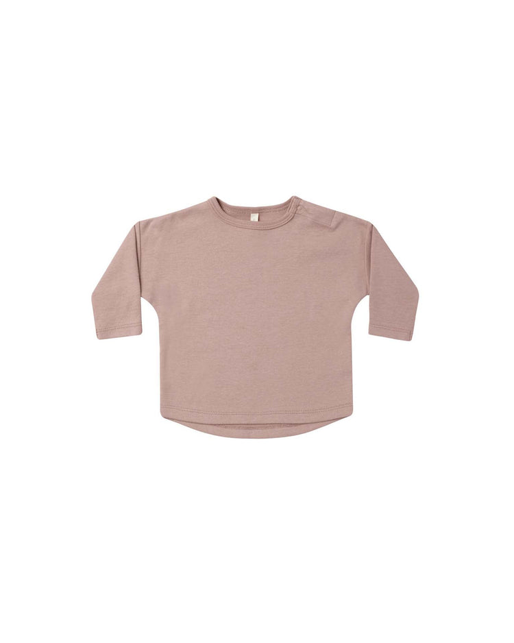 Little quincy mae BABY long sleeve tee in mauve