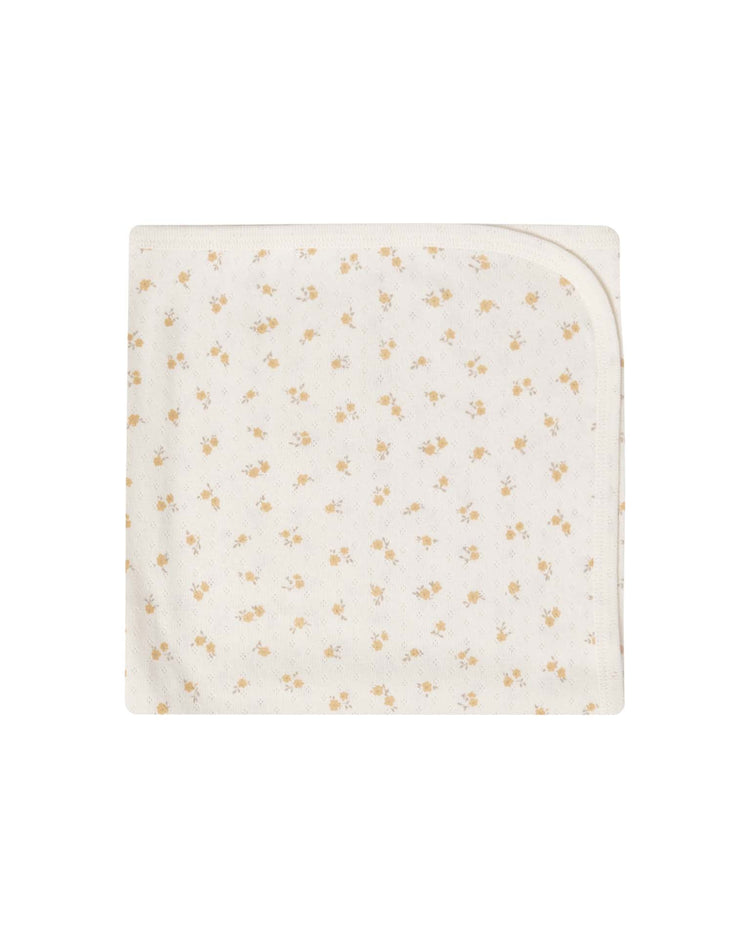 Little quincy mae accessories pointelle baby blanket in ditsy melon