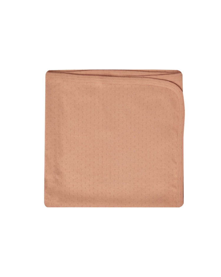Little quincy mae accessories pointelle baby blanket in melon