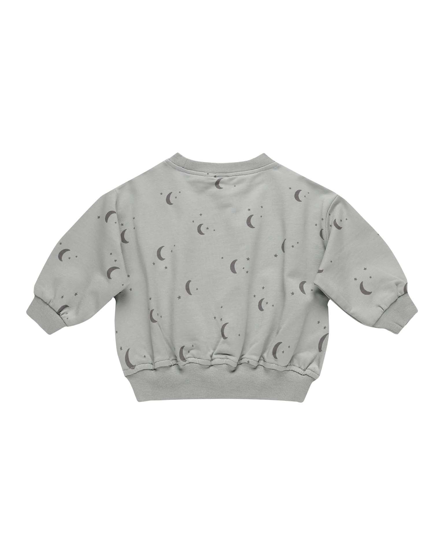 relaxed sweatshirt in moons by quincy mae at Little
