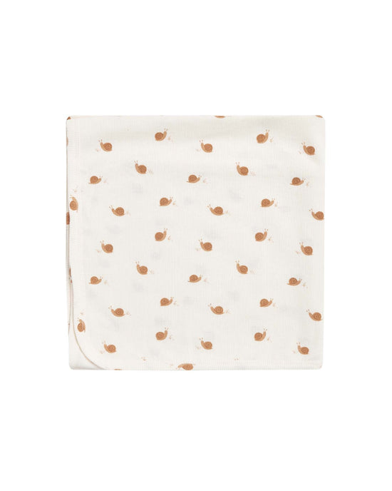 Little quincy mae accessories ribbed baby blanket in snails