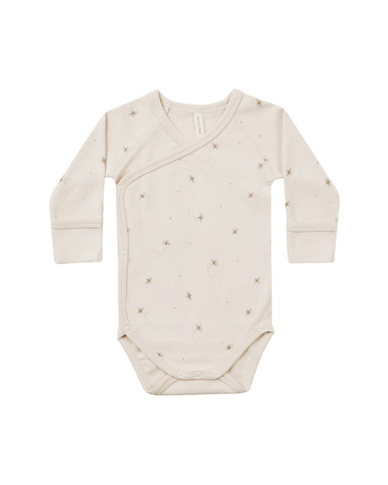 Little quincy mae baby side snap bodysuit in bees