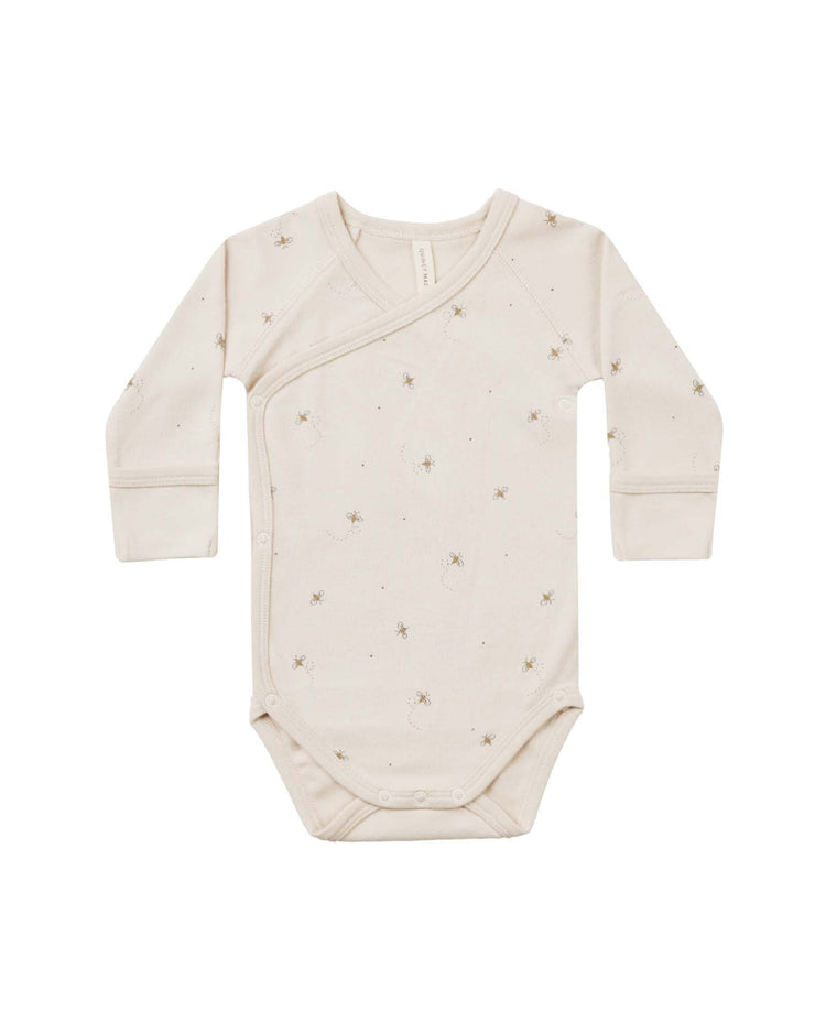 Little quincy mae baby side snap bodysuit in bees