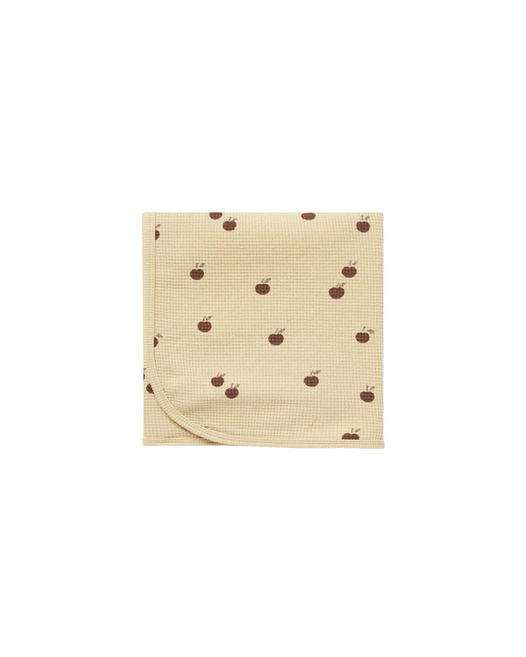 Little quincy mae BABY waffle baby blanket in apples