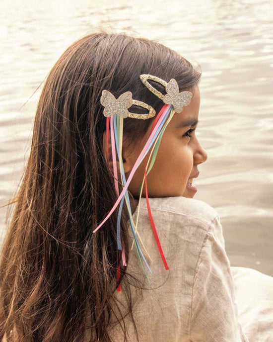 Little rockahula kids accessories butterfly streamer clips