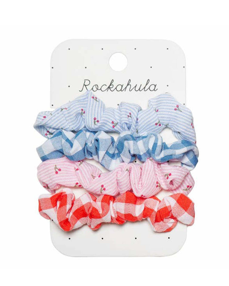 Little rockahula kids accessories cherry gingham scrunchie set