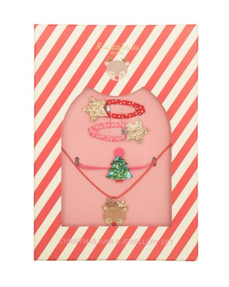 Little rockahula kids accessories christmas hair + jewelry set