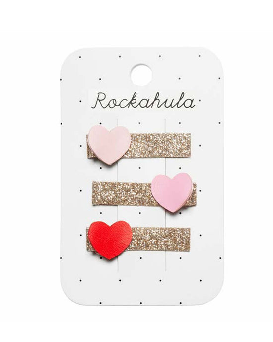 Little rockahula kids accessories heartbreaker glitter bar clips