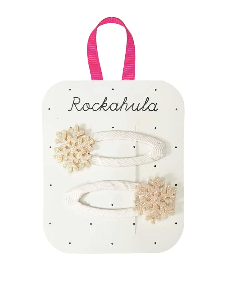 Little rockahula kids accessories shimmer snowflake clips
