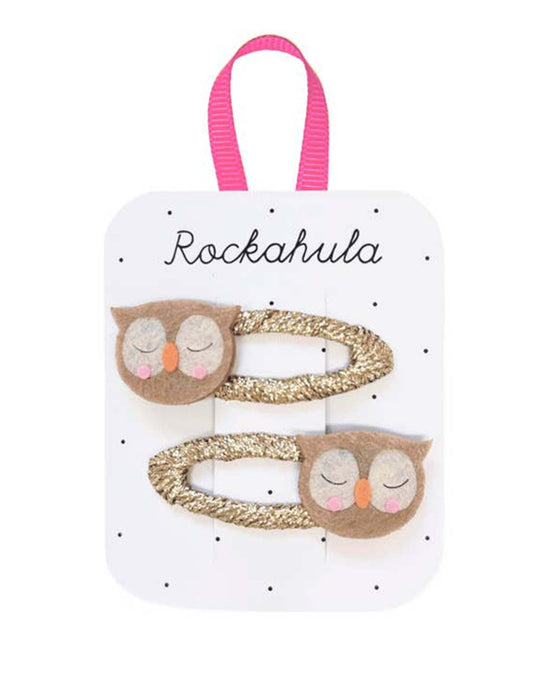 Little rockahula kids accessories sleepy owl clips