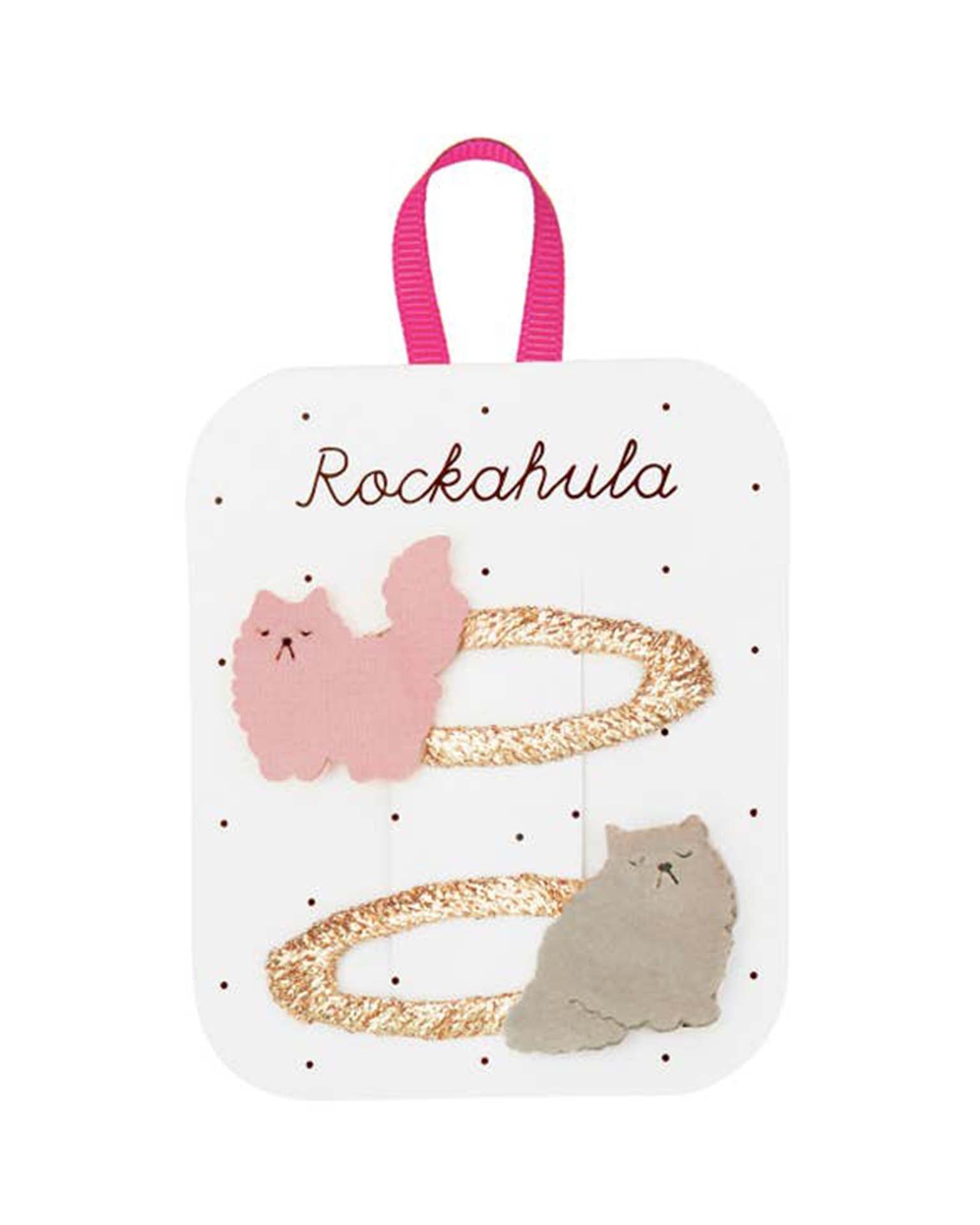 Little rockahula kids accessories sour puff persian cat clips