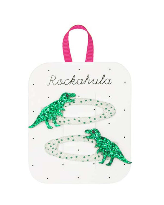 Spotty T-Rex Clips