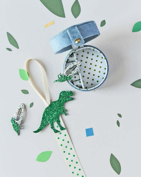 Little rockahula kids accessories spotty t-rex clips