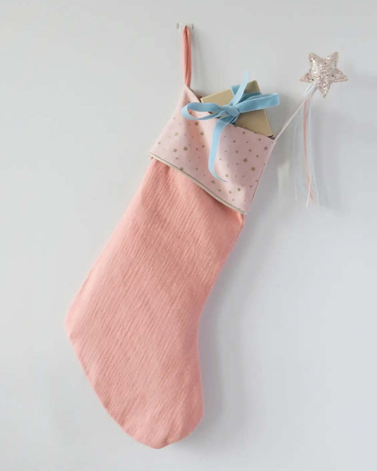 Little rockahula kids accessories starry christmas stocking in coral