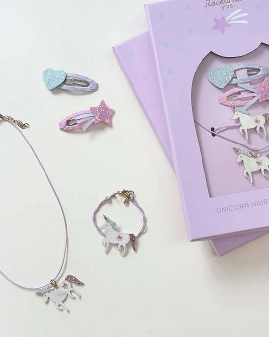 Little rockahula kids accessories unicorn hair + jewelry set