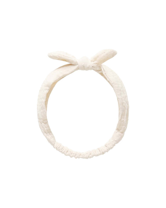 Little rylee + cru accessories baby bow headband in ivory