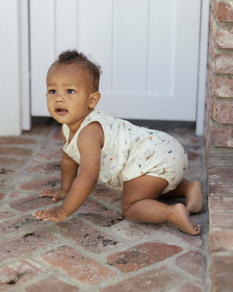 Little rylee + cru baby bubble onesie in nautical
