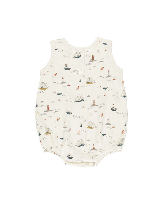 Little rylee + cru baby bubble onesie in nautical