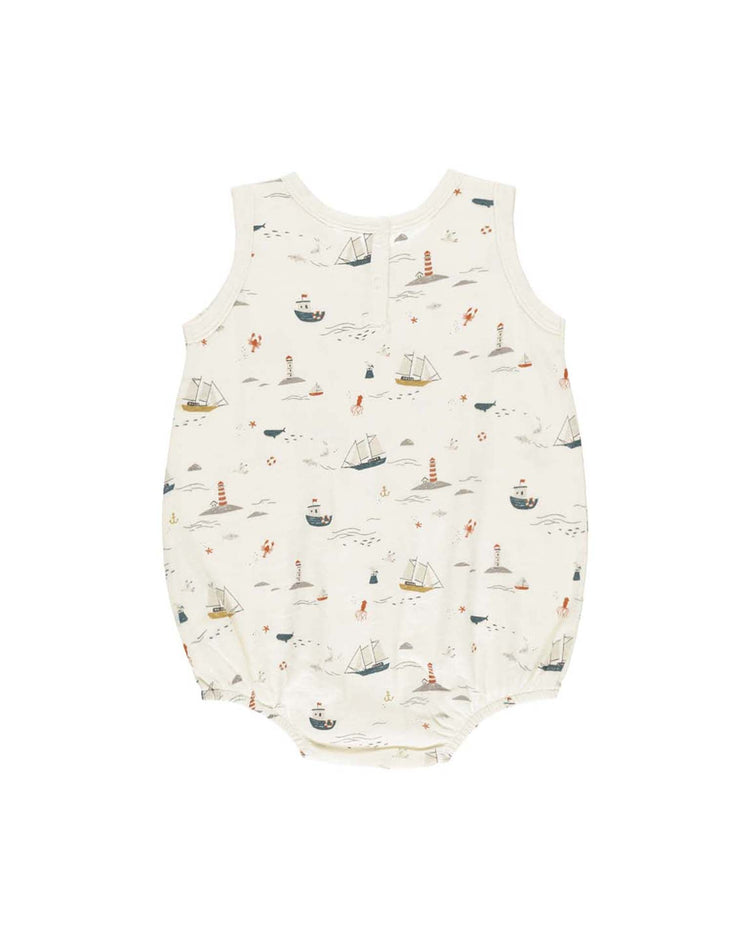 Little rylee + cru baby bubble onesie in nautical