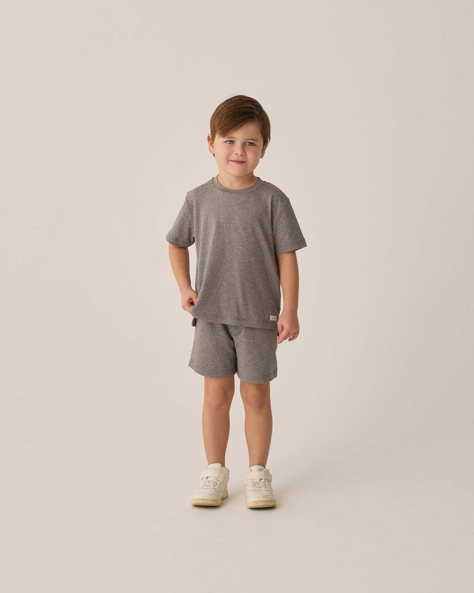 Rylee and Cru Cove Essential Tee - Heathered Grey Rylee and Cru Cove Essential Tee - Heathered Grey