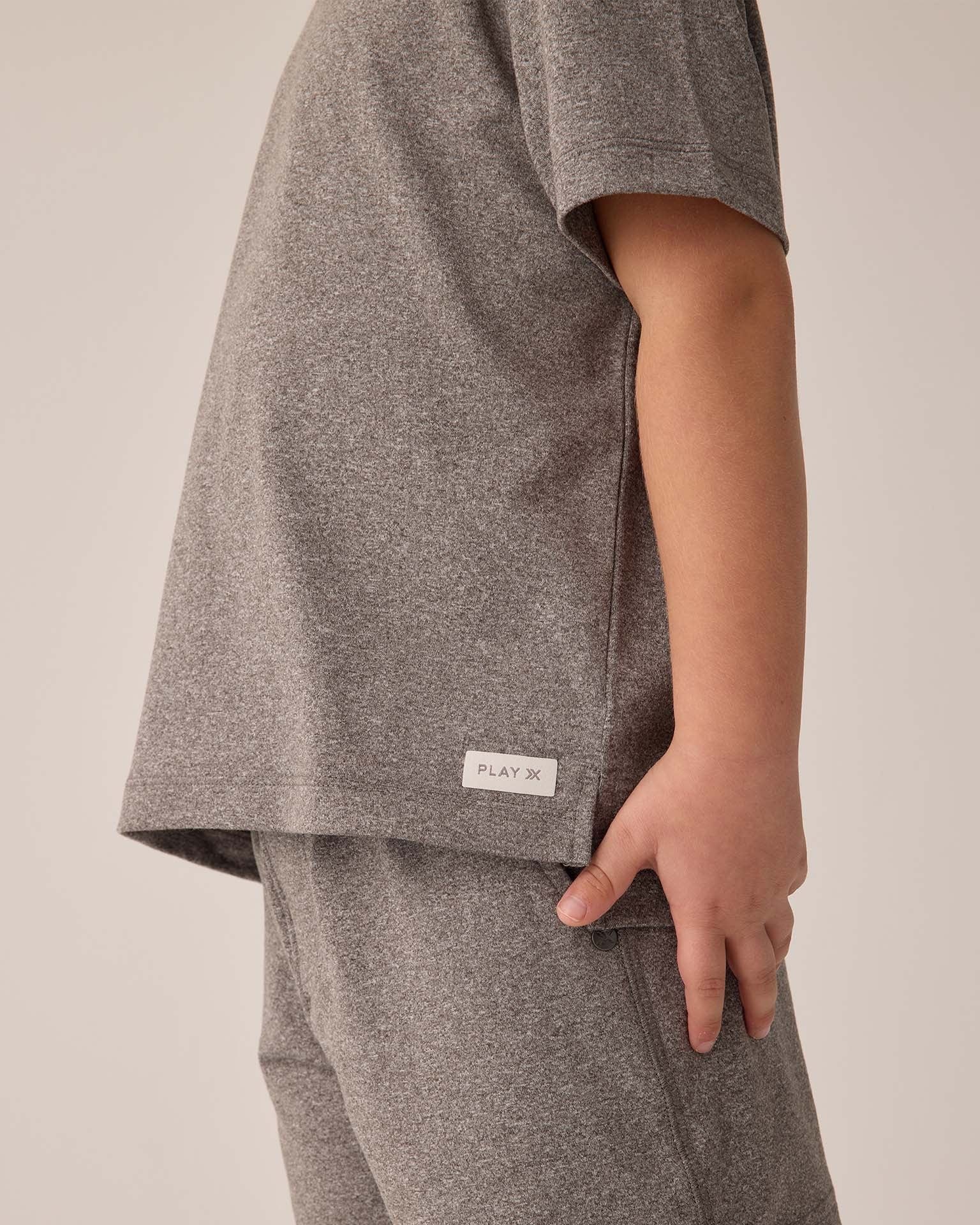 Rylee and Cru Cove Essential Tee - Heathered Grey Rylee and Cru Cove Essential Tee - Heathered Grey