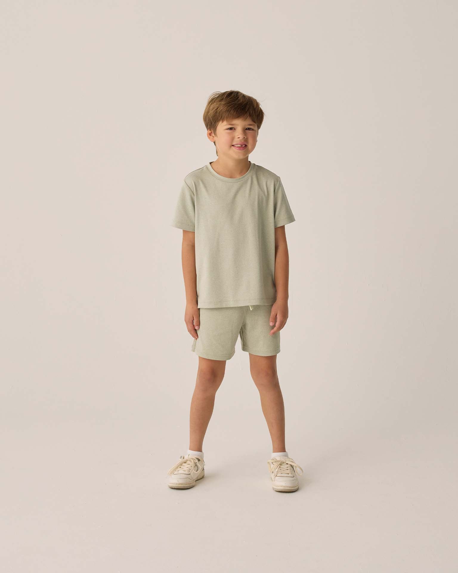 Rylee and Cru Cove Essential Tee - Heathered Sage Rylee and Cru Cove Essential Tee - Heathered Sage