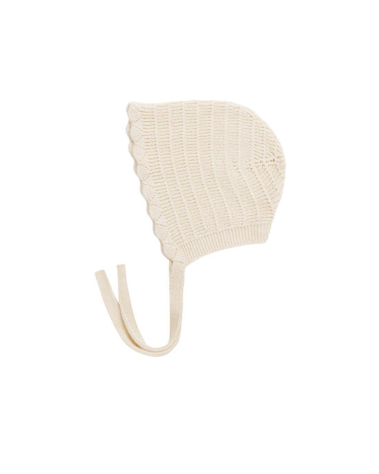 Little rylee + cru baby knit bonnet in natural