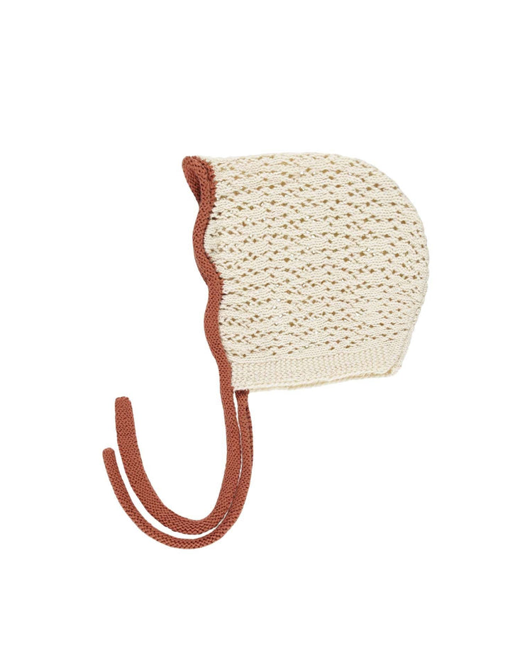 Little rylee + cru accessories knit bonnet in natural