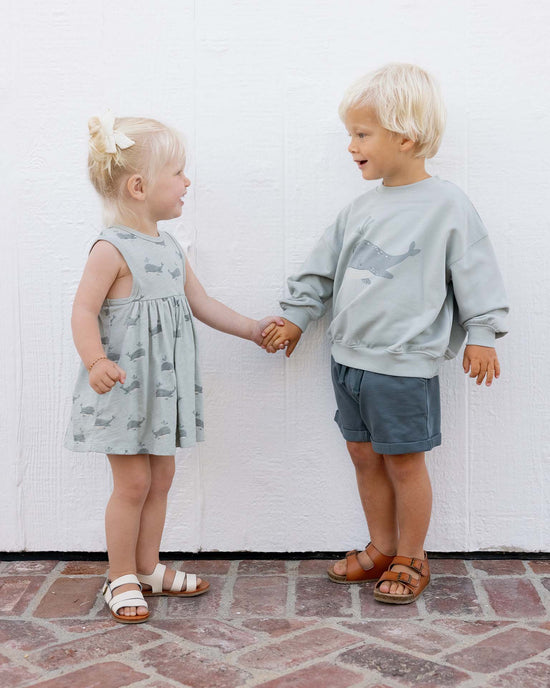 Little rylee + cru baby layla dress in whales