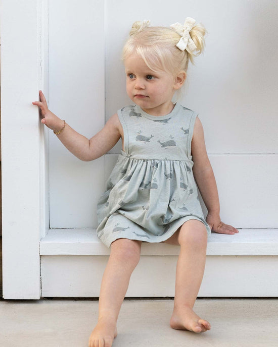 Little rylee + cru baby layla dress in whales