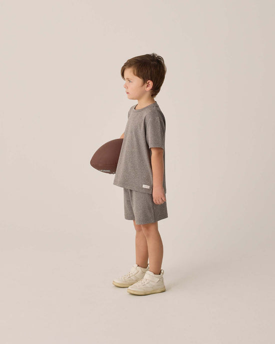 Rylee and Cru Oceanside Tech Short - Heathered Grey