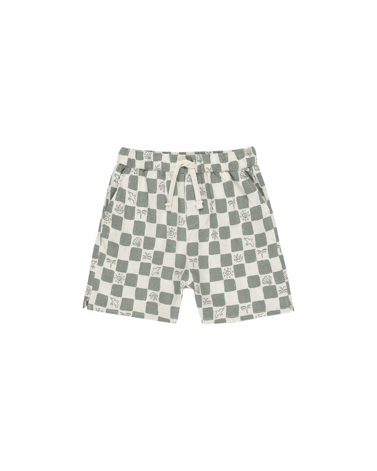 Little rylee + cru kids perry short in coastal check