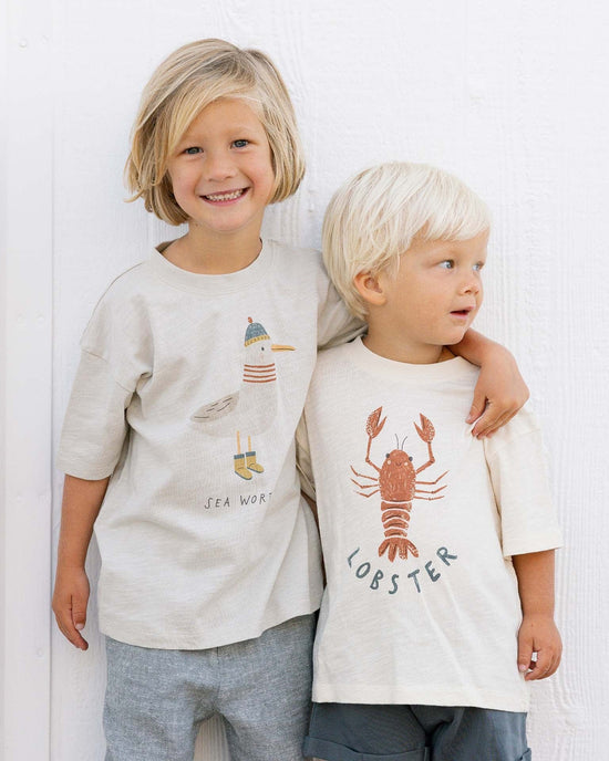Little rylee + cru baby relaxed tee in seagull