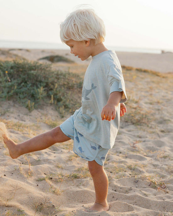Little rylee + cru baby relaxed tee in whale