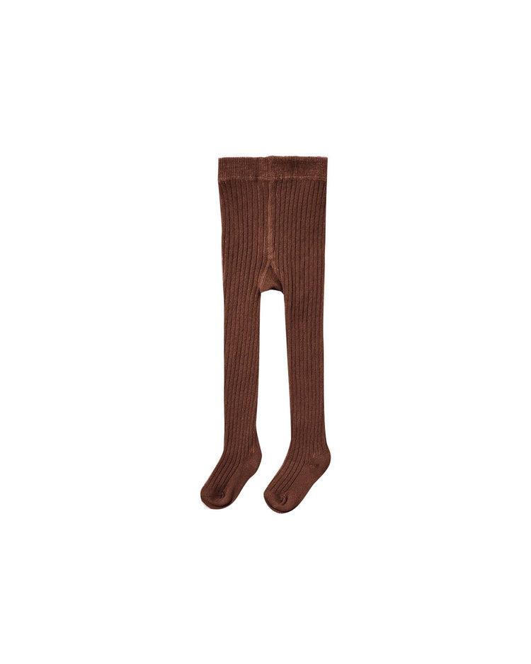 Little rylee + cru accessories ribbed tights in brown