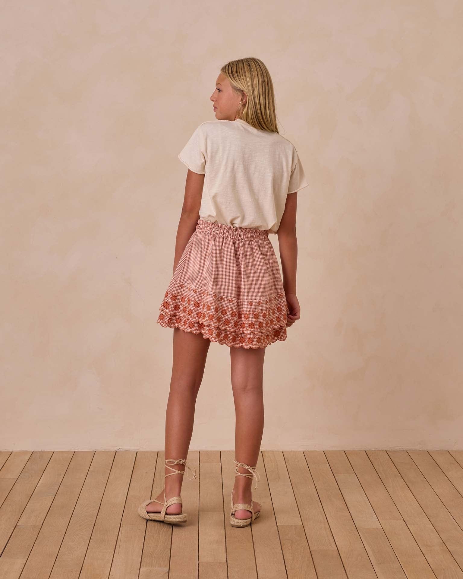 ミニスカート RONRON GINGHAM KNIT MINI SKIRT PINK RR24BKT3567PK rtw_2025_february_1_a02256003_