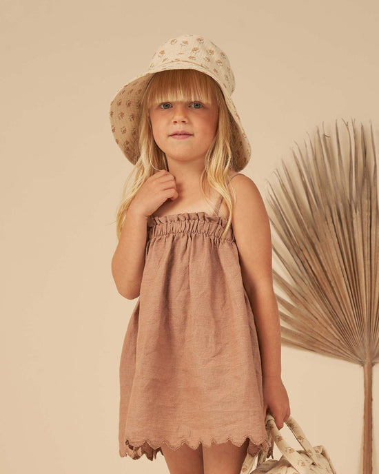 Little rylee + cru kids sahara mini dress in clay