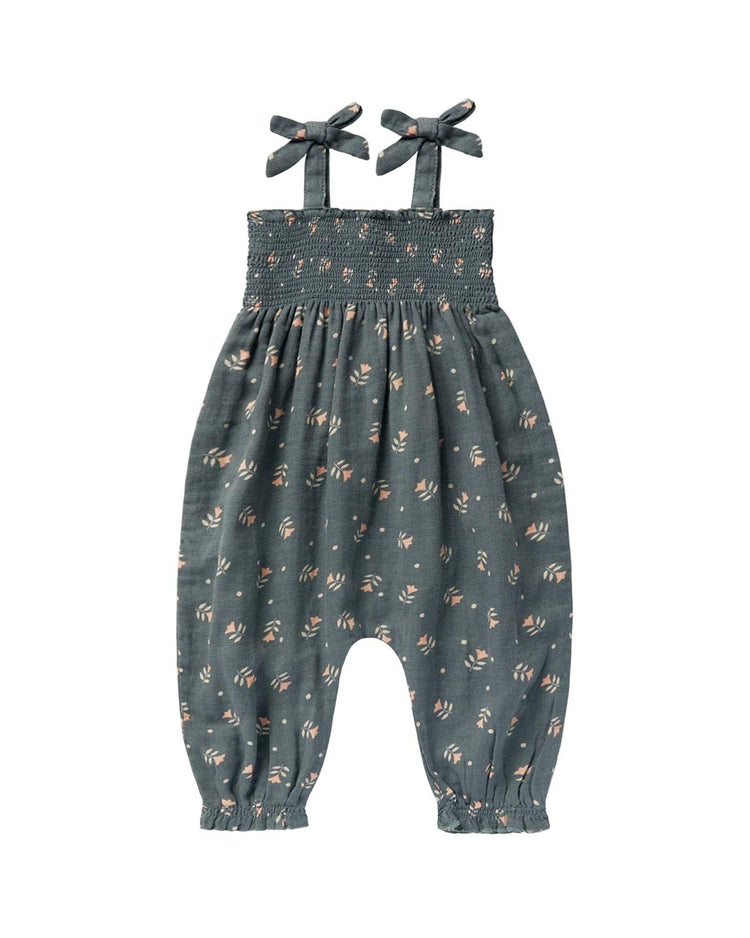 Little rylee + cru baby sawyer jumpsuit in morning glory