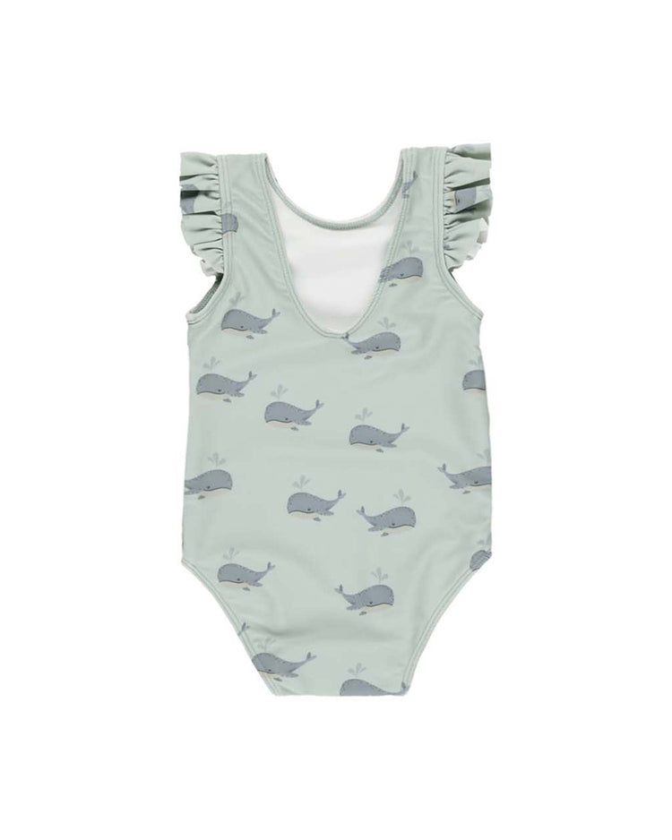 Little rylee + cru baby scoop back onepiece in whales