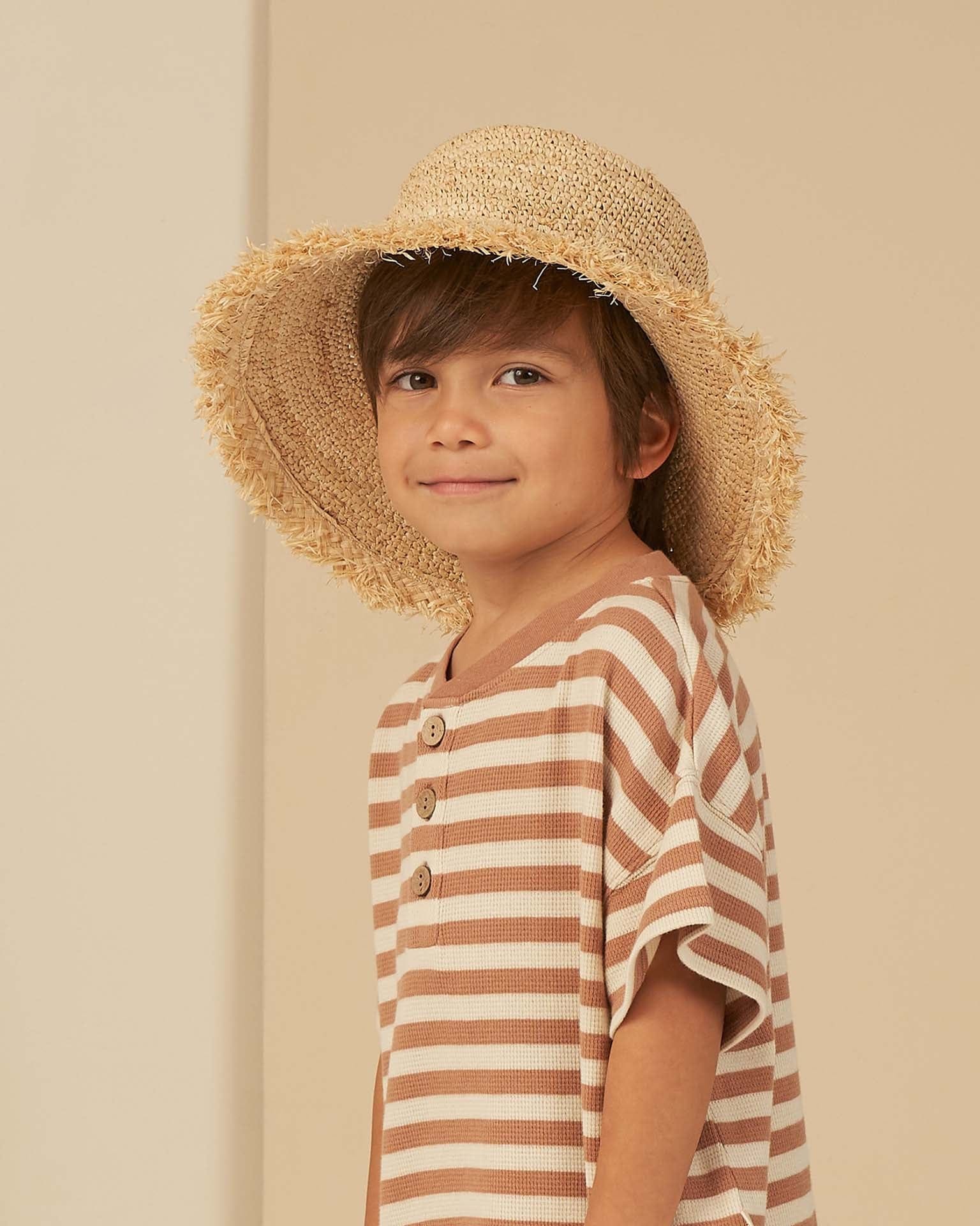 straw bucket hat Little